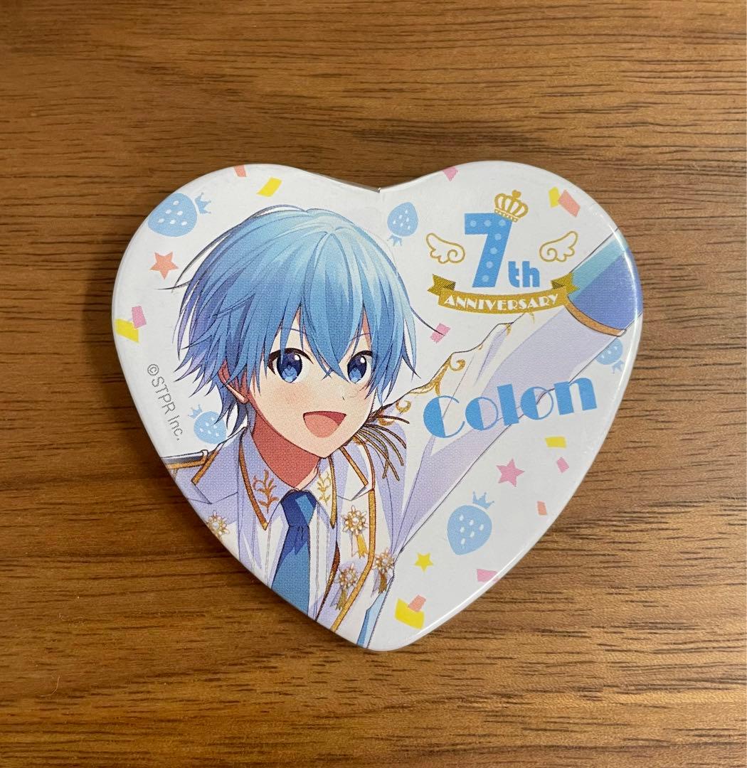 ころんくん ハート缶バッジ 7周年 白衣装 等身 - メルカリ