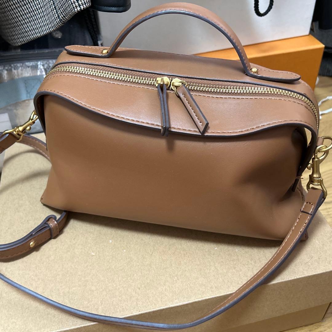 zara 完売 シティバッグ ダークゴールデンブラウン - メルカリ