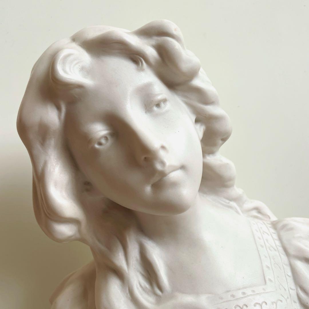 スズランの少女 石膏像 デッサン オブジェ アート 絵画 すずらんを持っ