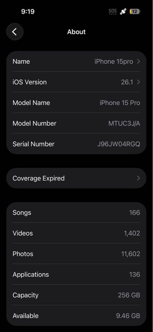 iPhone15pro 256GB ブラック SIMフリー