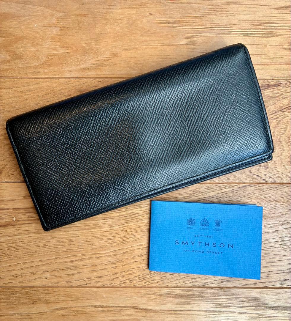 SMYTHSONスマイソン黒長財布パナマ