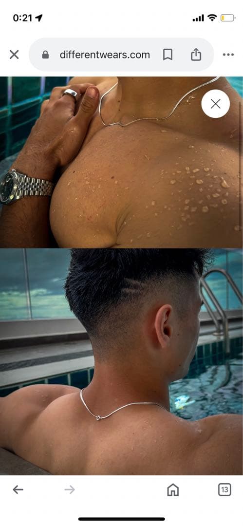 Different Necklace ジョージ ディファレント ネックレス - メルカリ