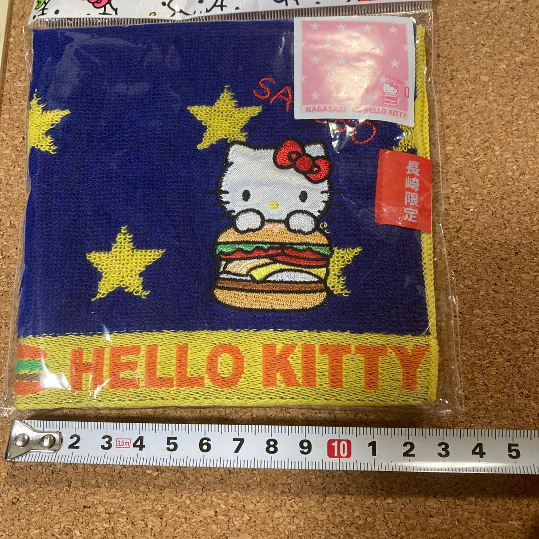 キティちゃん 長崎限定 長崎•佐世保バーガー タオルハンカチ - メルカリ