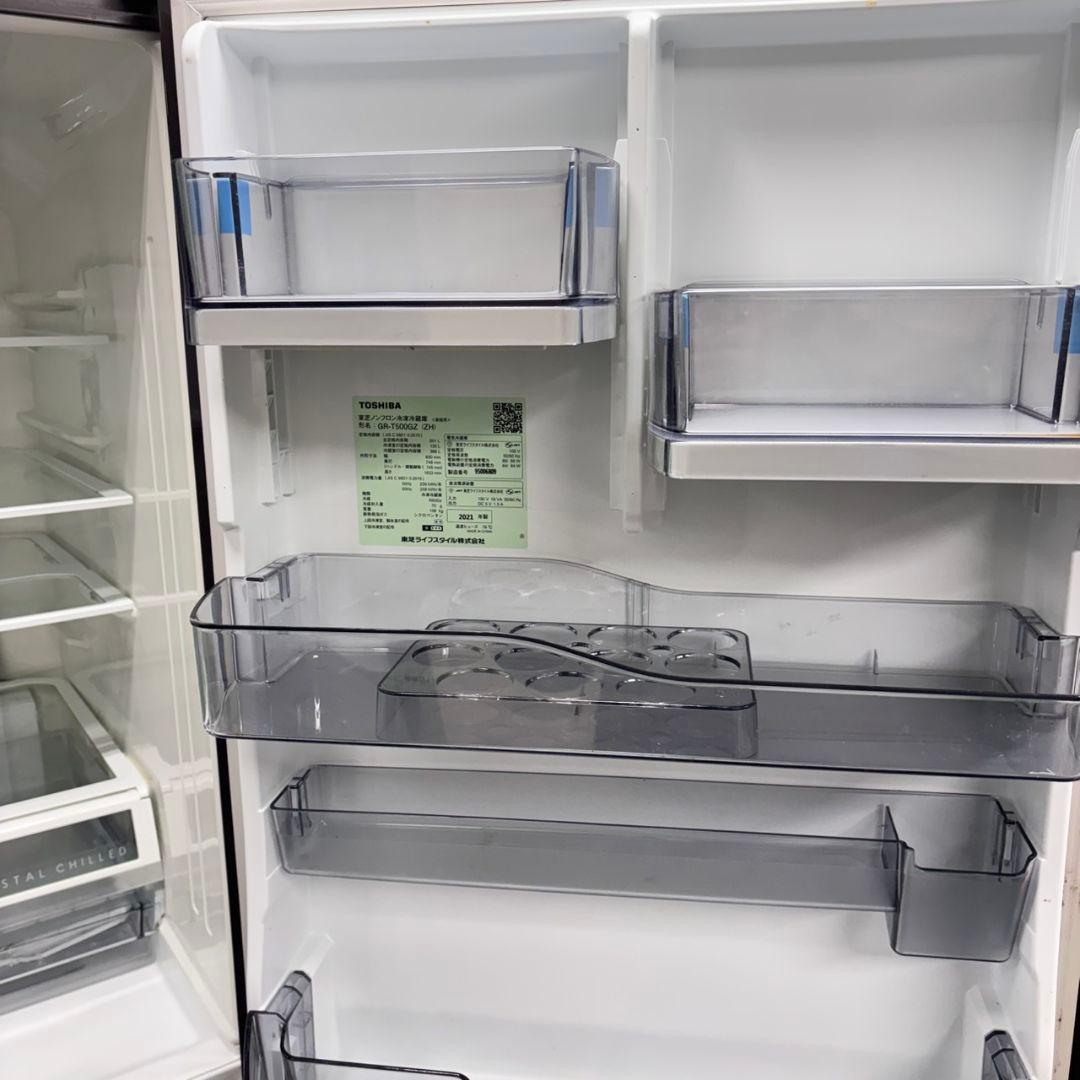 671 関東配送無料　東京発　東芝大型冷蔵庫　自動製氷　501Ｌ　右開き　5ドア