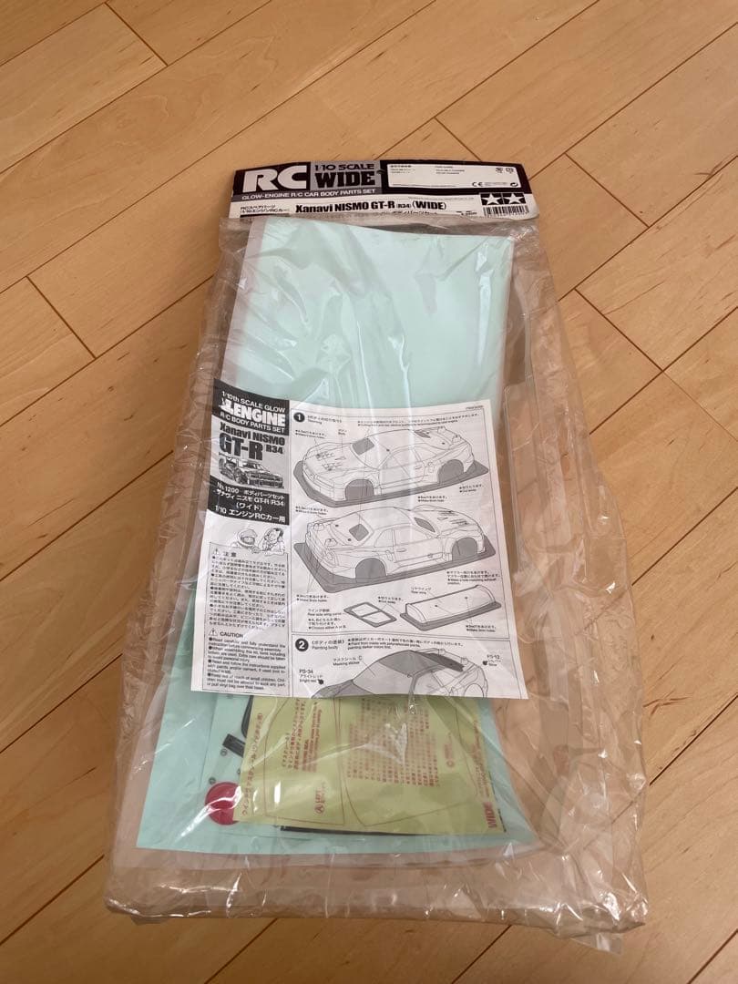 タミヤ ザナヴィニスモGT-R R34(ワイド)スペアボディセット 新品未開封