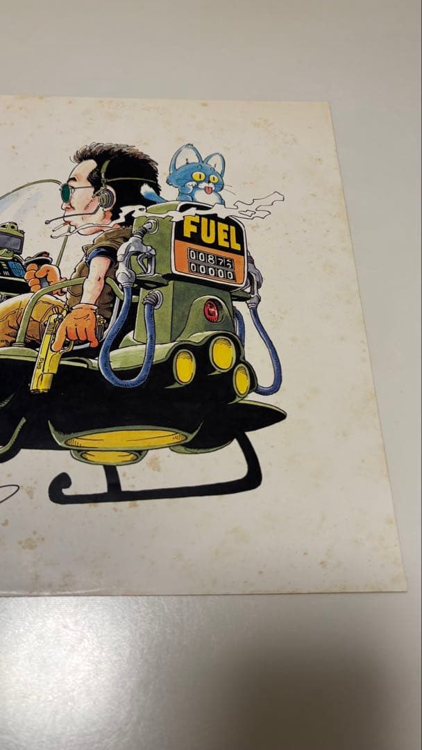 鳥山明カラーイラスト複製原画 所ジョージ FUEL ALBUM 【返品不可