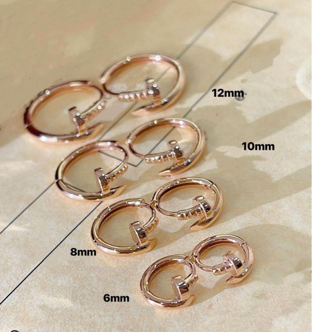 cfvhyky様専用 K18PG 8mm シングル フープピアス (ダイヤなし) - メルカリ