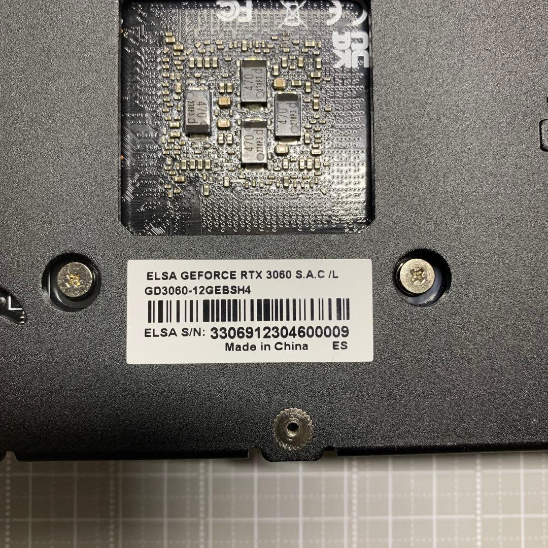 ELSA GEFORCE RTX 3060 12GB美品　ジャンク