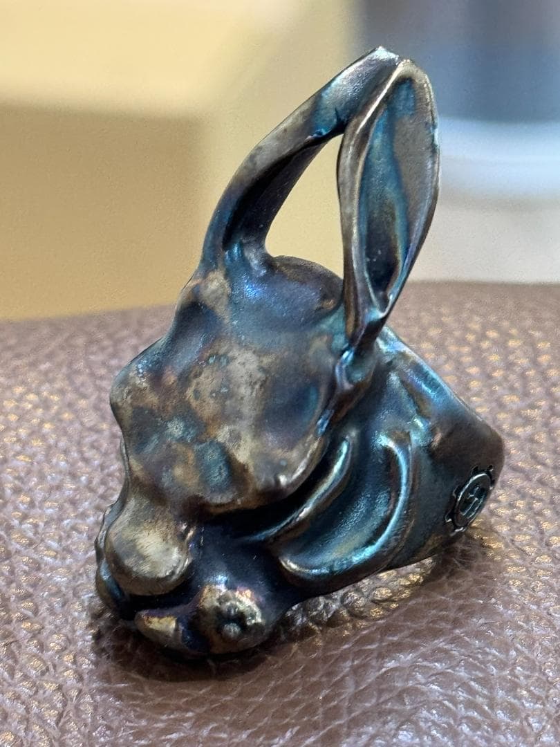 特注　未使用品　リング　パンチャー　バニージャック　コバルト　ブルー　ゴールド Bearbrick WORLD WIDE TOUR Mastermind 400% JAPAN Gold Chrome 2005