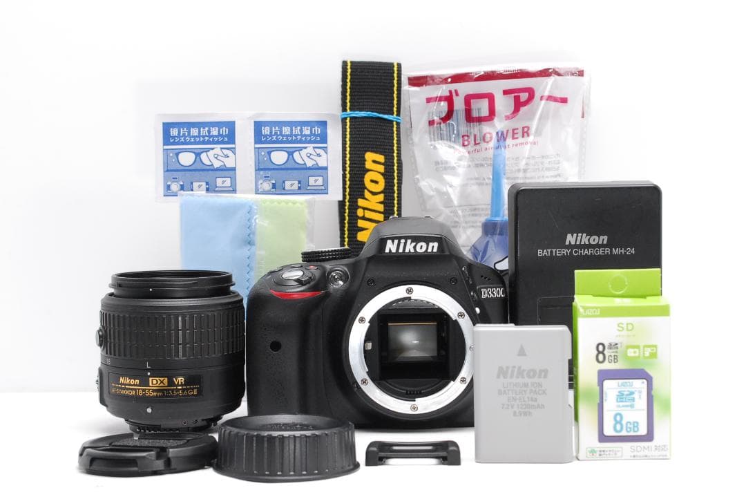 【新品級美品】Nikon D3300 高精細2416万画素 動画撮影 小型軽量