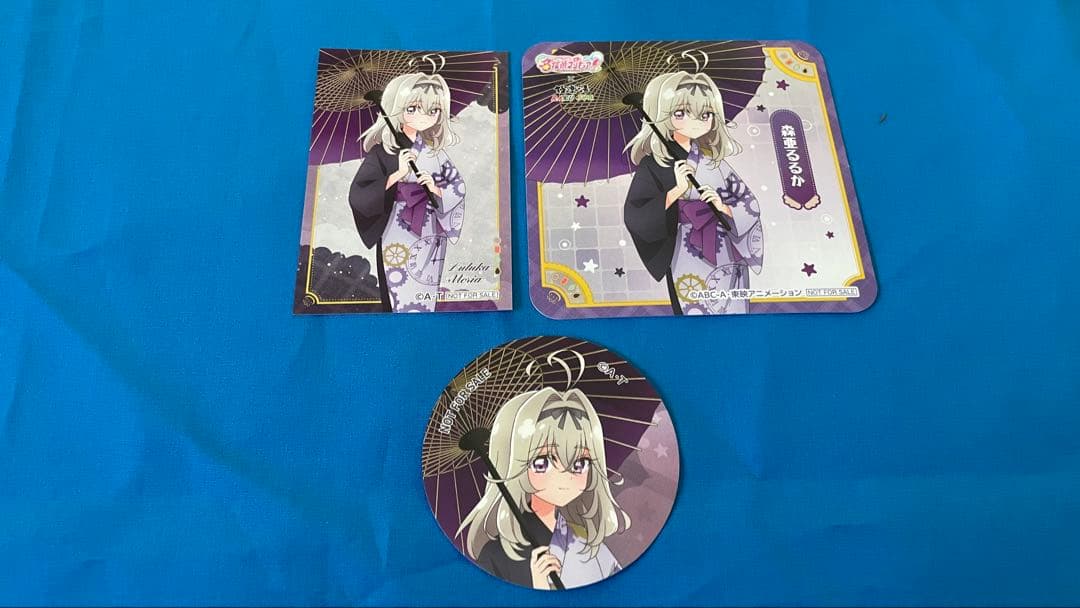 森亜るるか 極楽湯 缶バッジ イラストカード コースター - メルカリ