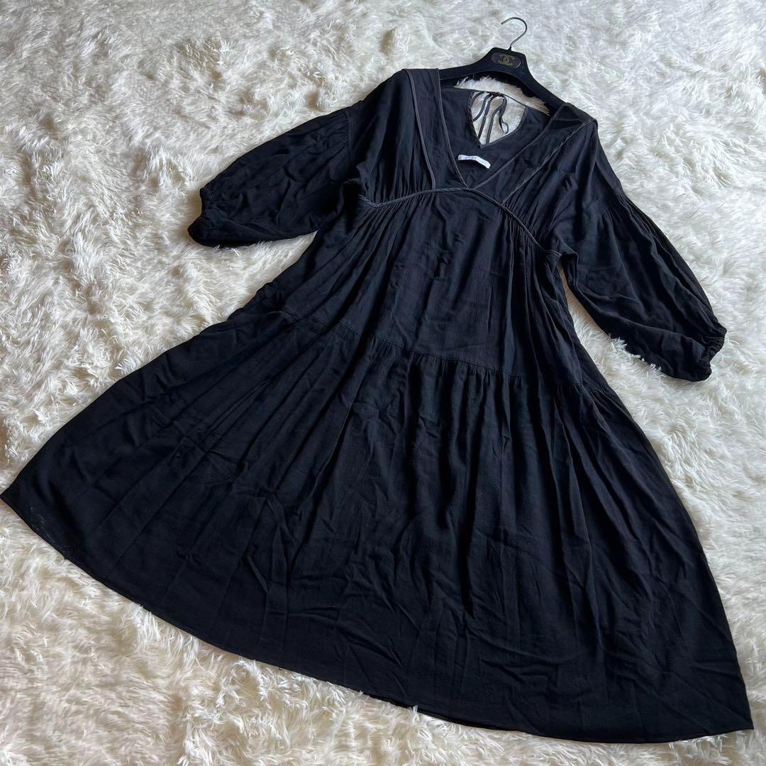 エトレトウキョウ リネンボリュームマキシドレス ワンピース フレア A