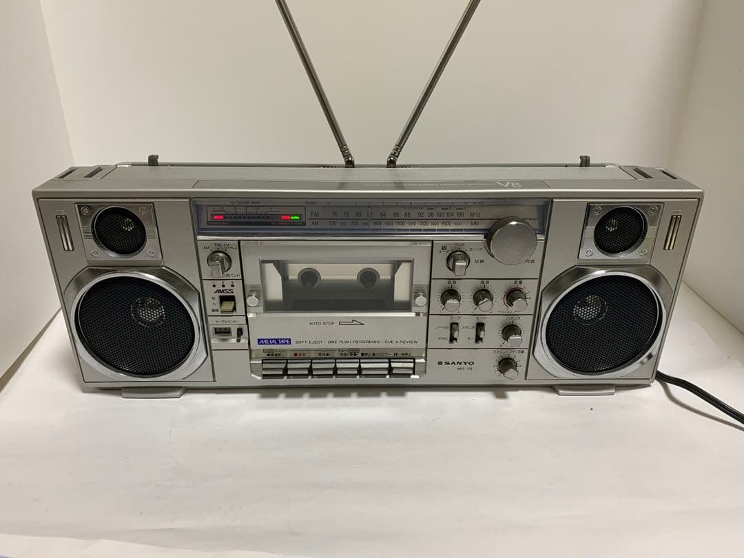 SANYO MR-V8 希少ラジカセ カセットレコーダー昭和レトロ