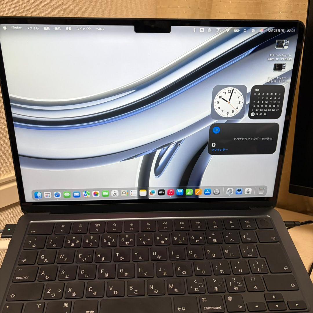 MacBook Air M3 13インチ　16GB 256GB ミッドナイト