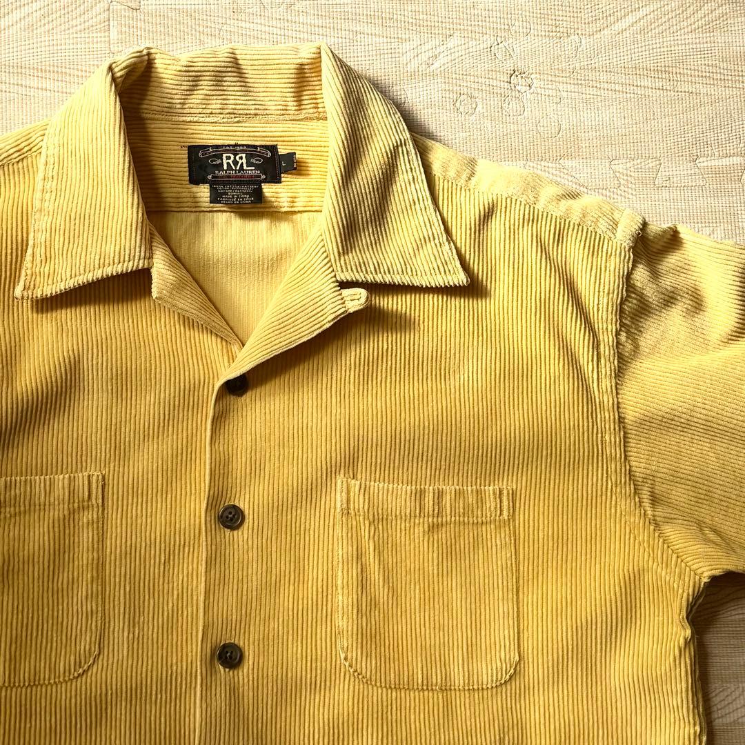 90s 初期 三つ星 RRL コーズシャツ 開襟 太畝 マスタード - メルカリ