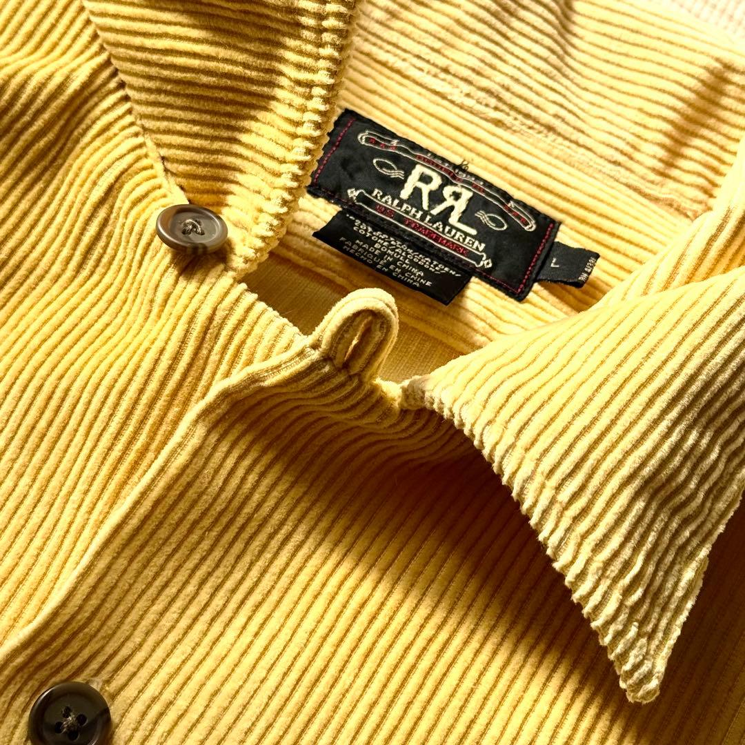 90s 初期 三つ星 RRL コーズシャツ 開襟 太畝 マスタード - メルカリ