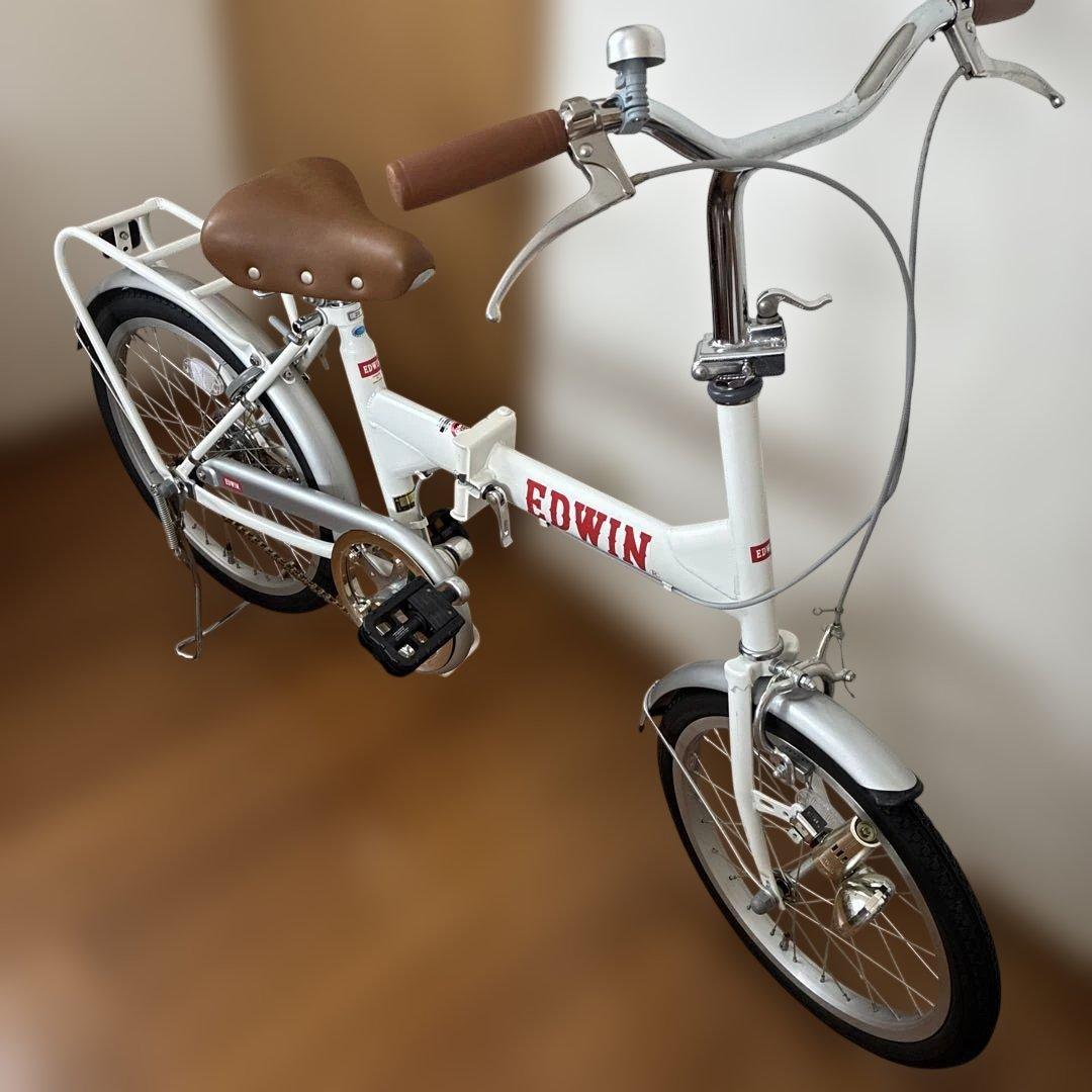 さ*た様 EDWIN 20インチ 折りたたみ自転車 ホワイト 楽天市場】【週間ランキング1位！獲得】THREE STONE 折りたたみ自転車