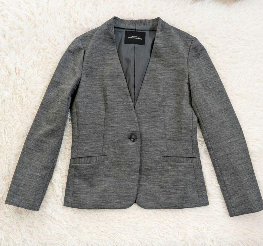 グリーン レーベル リラクシング ノーカラー パンツ セットアップ