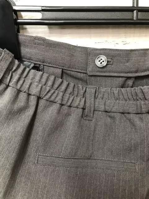 新品☆23号3L4L♪グレー系9分丈テーパードパンツスーツ♪ストレッチ