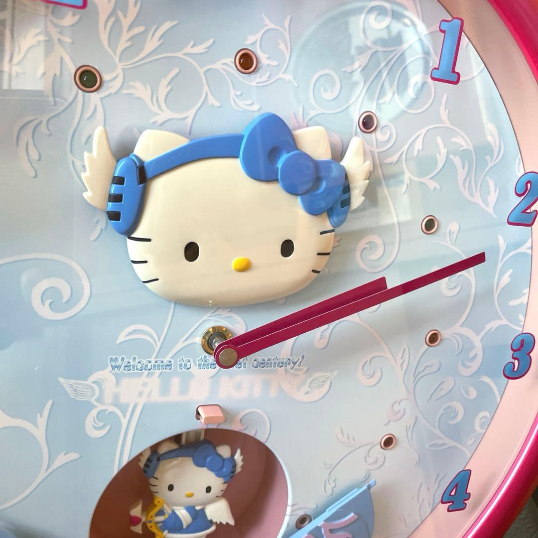 ☆希少☆ サンリオ ハローキティ 4MH772 からくり 掛時計 壁掛け時計