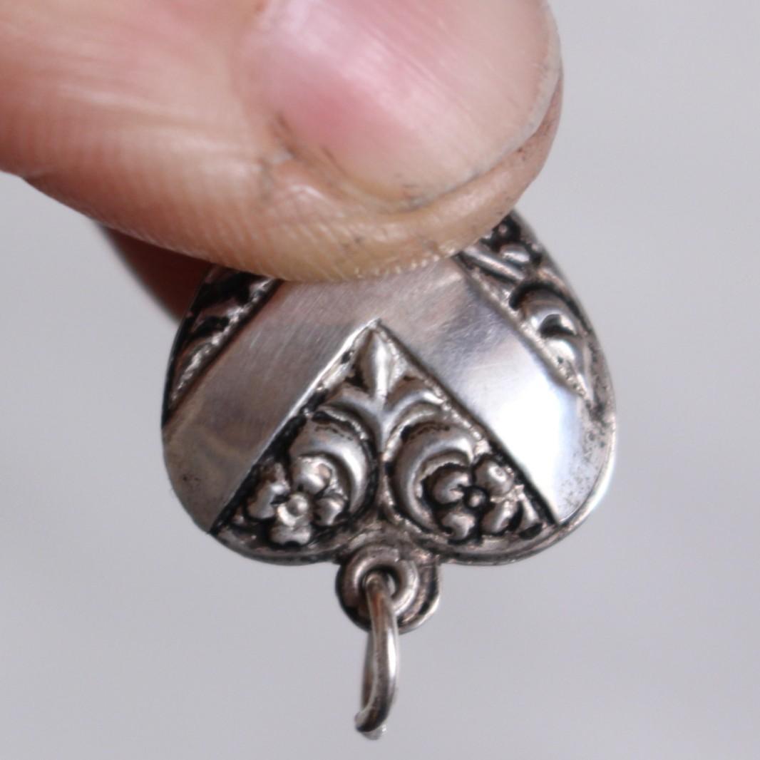 40s スウィートハートジュエリー アールデコ 両面 波 勝利