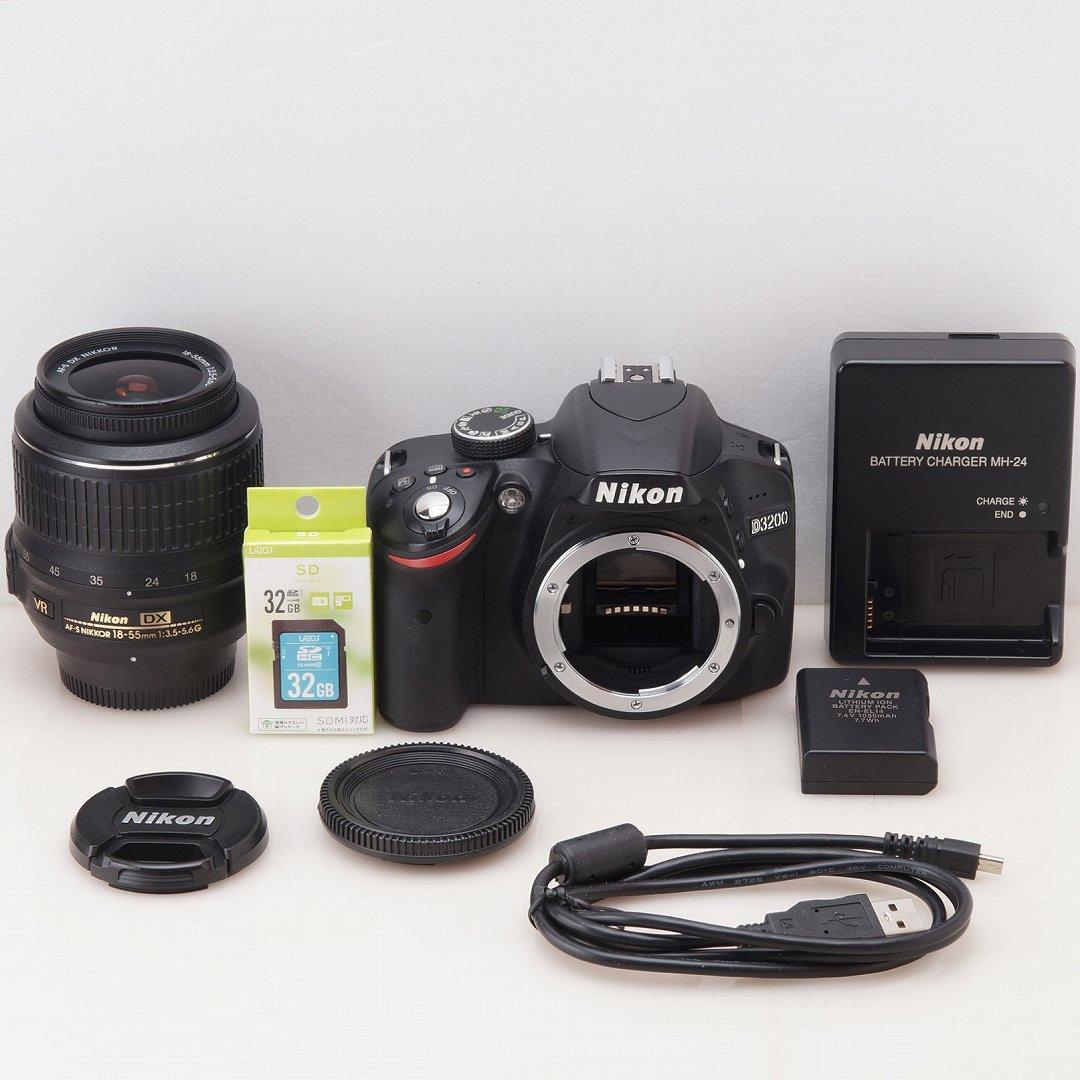 6860ショット★Nikon D3200 レンズキット デジタル一眼レフ