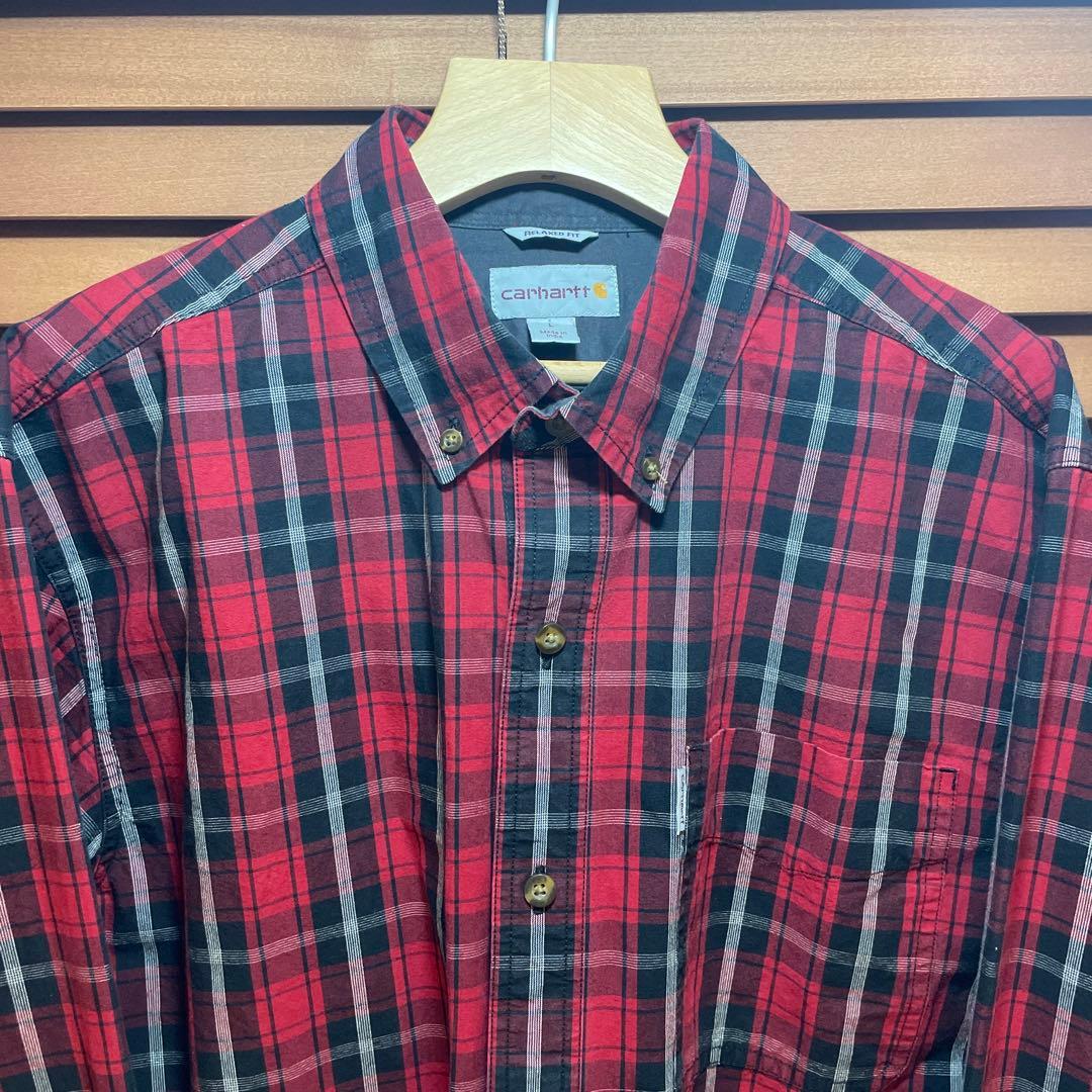 カーハート ボタンダウンシャツ 00年代 90年代 - メルカリ