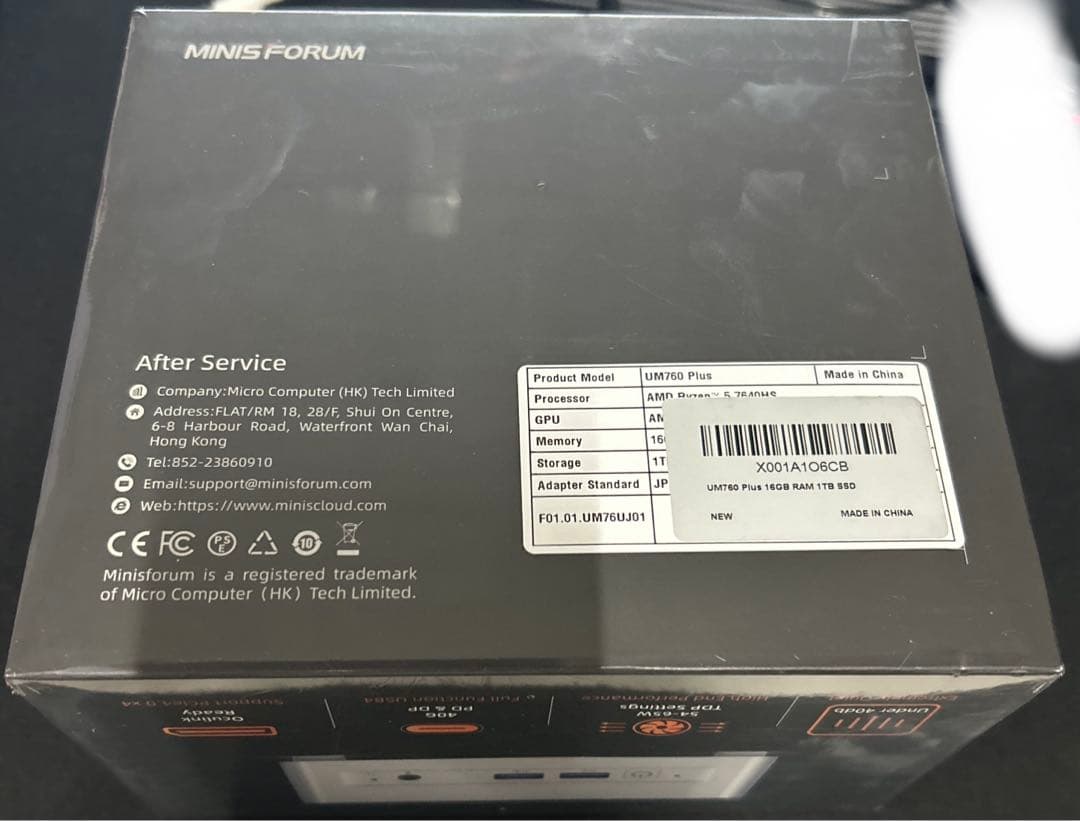 MINISFORUM UM760 Plus ミニpc