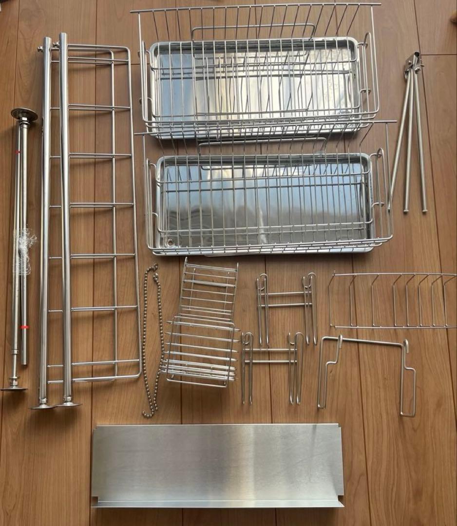 【uru】LOWYA 水切りラック　デラックスタイプ Amazon｜LOWYA ロウヤ 突っ張り 水切りラック キッチン ステンレス 幅