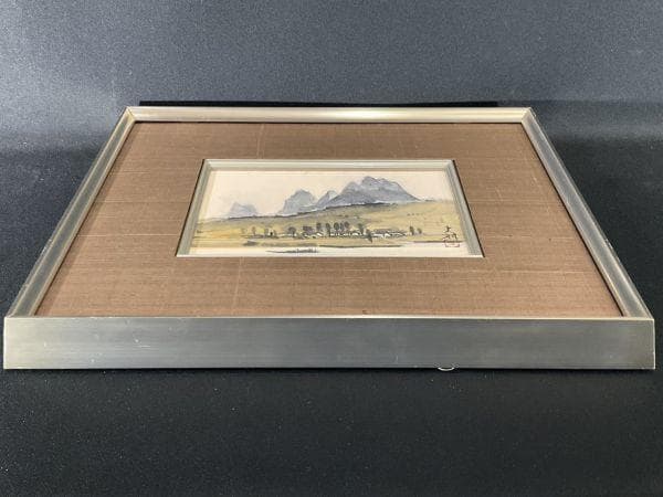 真作【飯田史朗／黎明桂林／日本画／原画／直筆サイン】