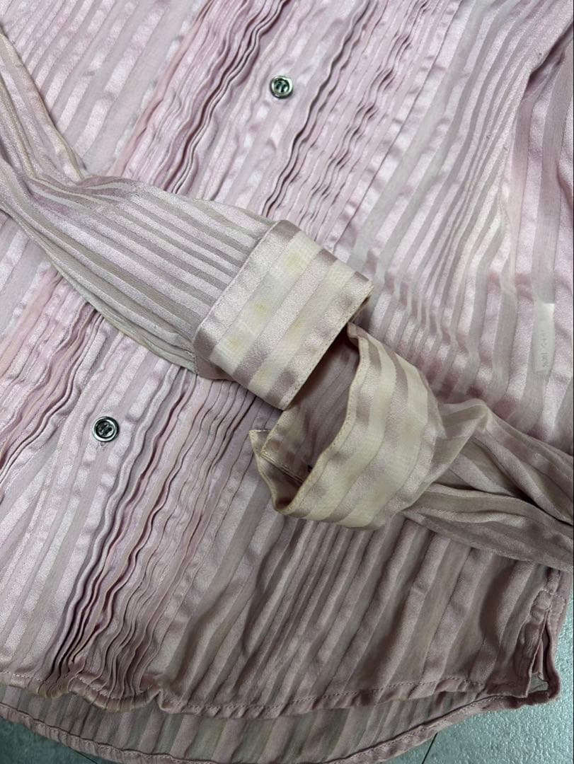 Dior Homme SS05 シアー ストライプ ドレスシャツ 36