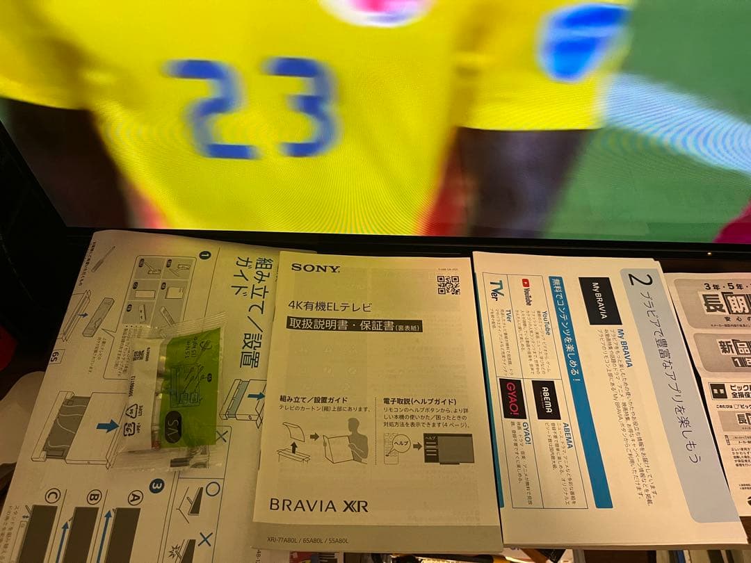 テレビ XRJ-55A80L