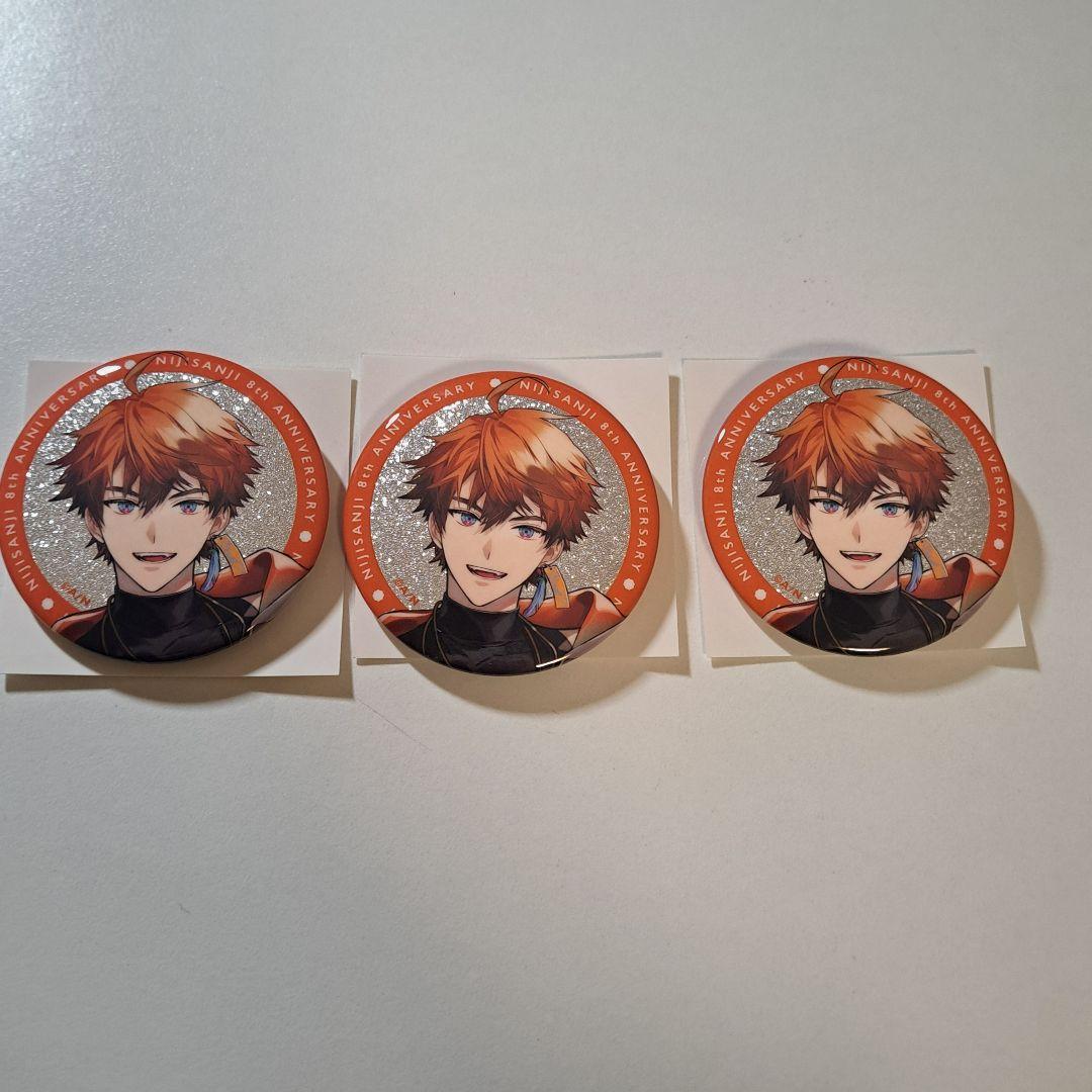 にじさんじ 8th Anniversary 8周年のBグループ缶バッジ 北見遊征