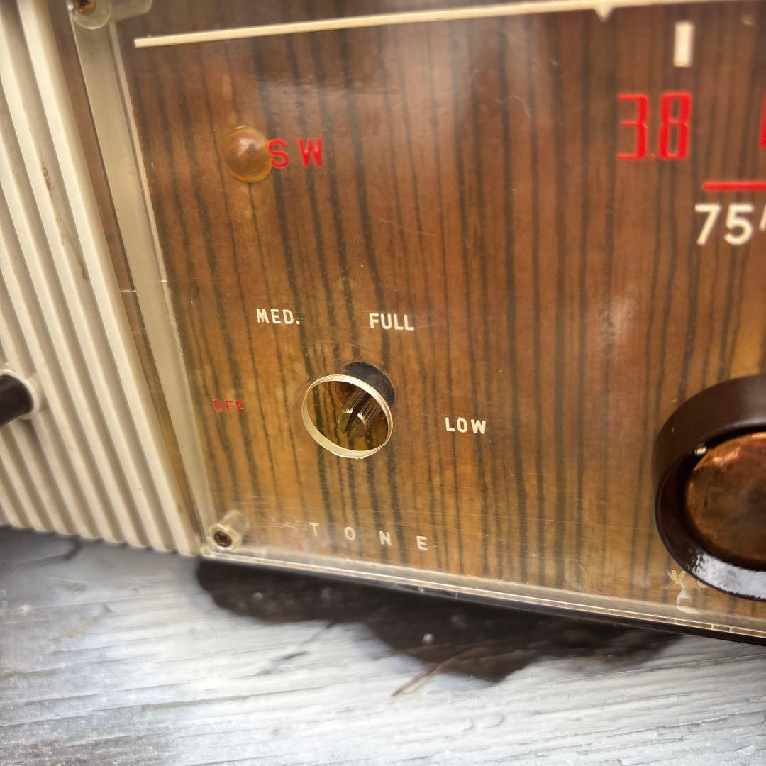 昭和レトロ　ナショナル　真空管ラジオ　ヴィンテージ　アンティーク
