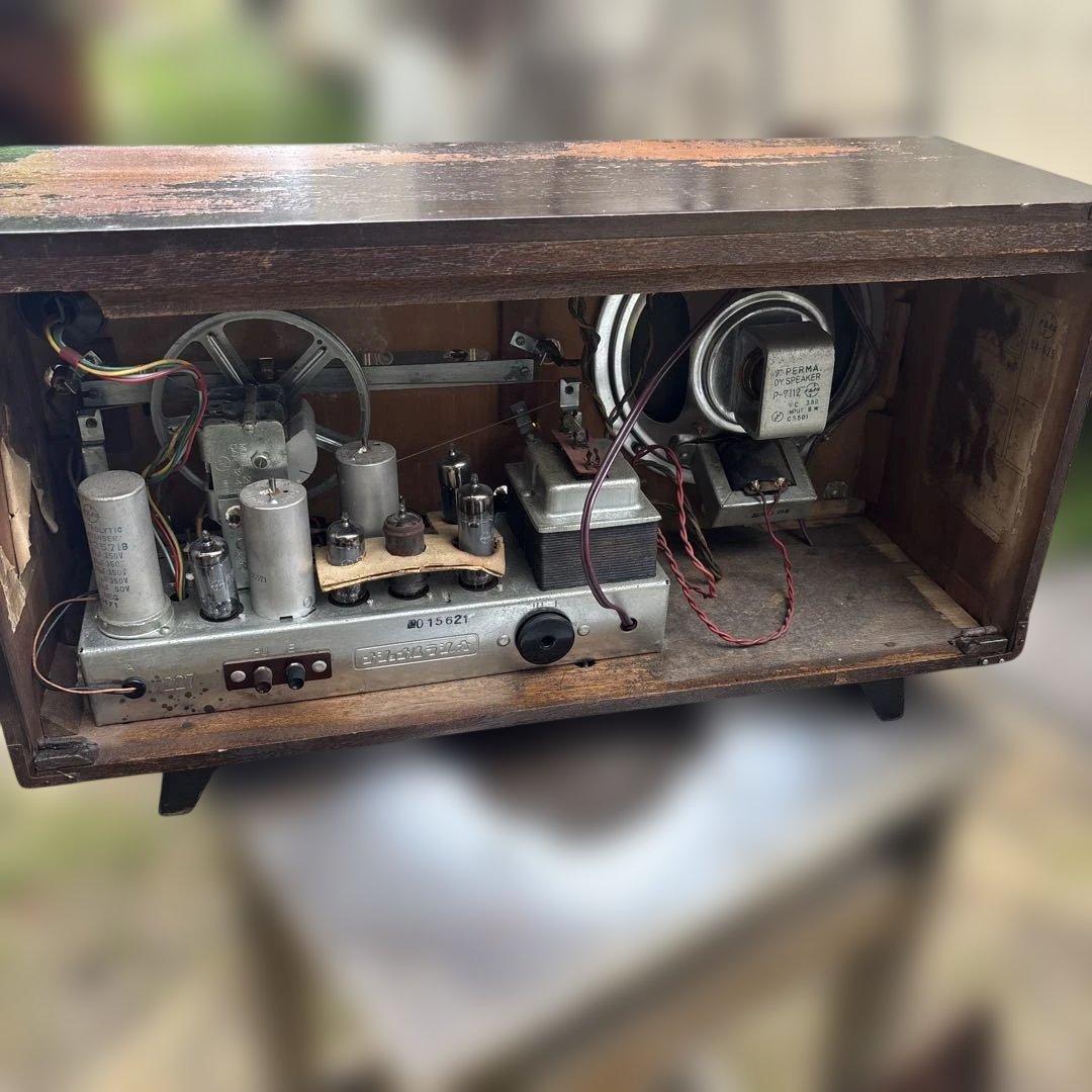 昭和レトロ　ナショナル　真空管ラジオ　ヴィンテージ　アンティーク