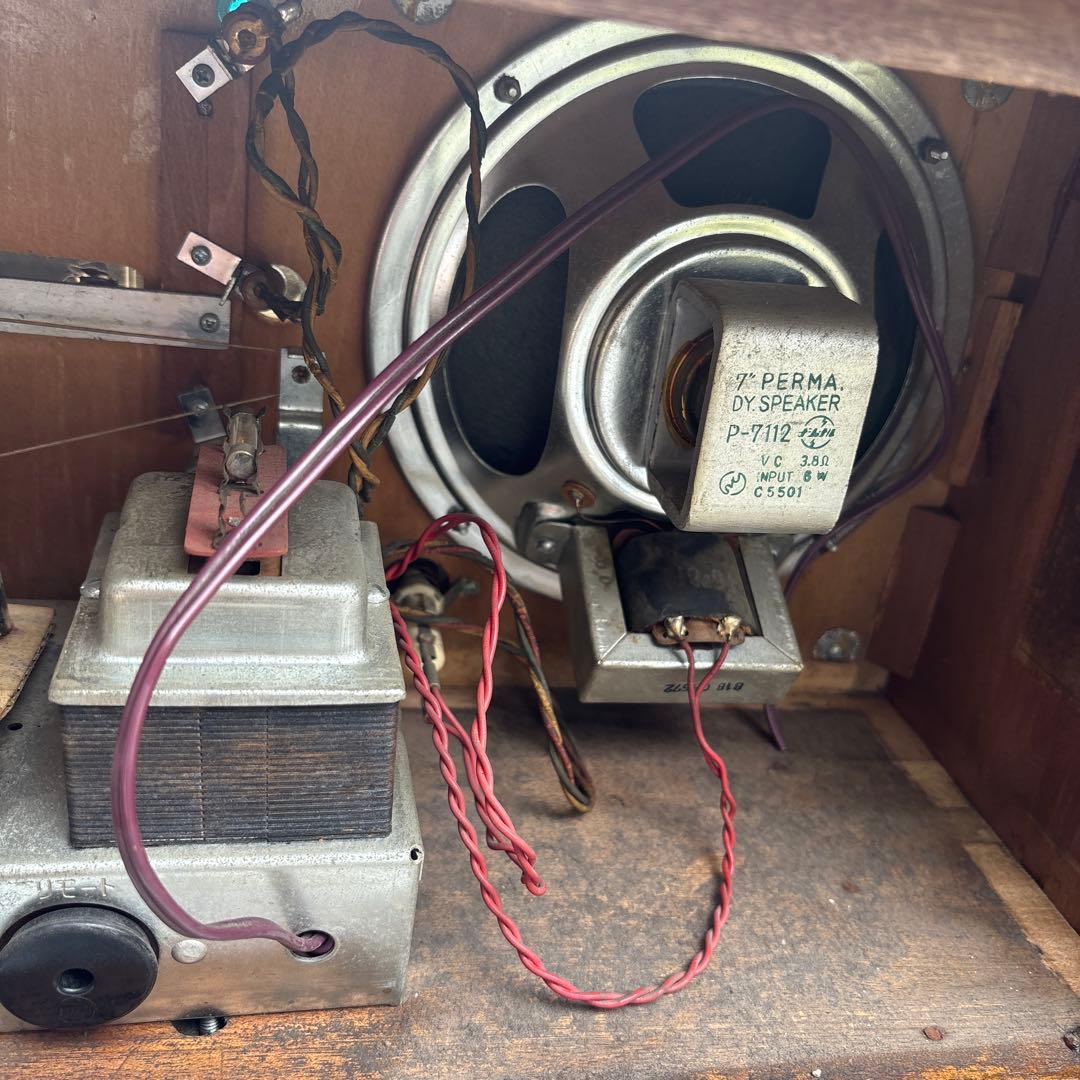 昭和レトロ　ナショナル　真空管ラジオ　ヴィンテージ　アンティーク