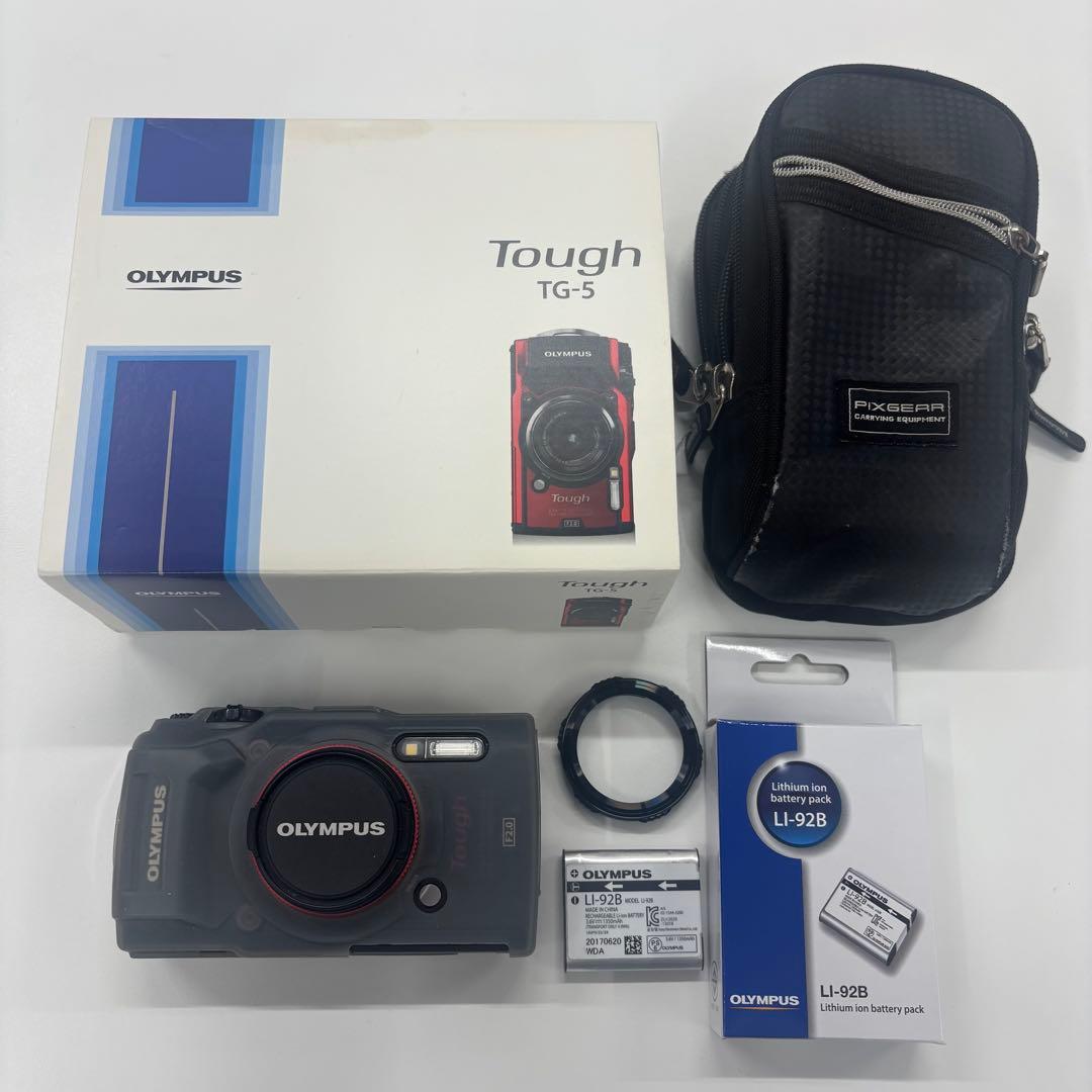 OLYMPUS Tough TG-5 シリコンカバー、ケース、バッテリー、箱付き Amazon.co.jp: 用の OLYMPUS(オリンパス) Tough TG-7/TG-6/TG-5/TG-4