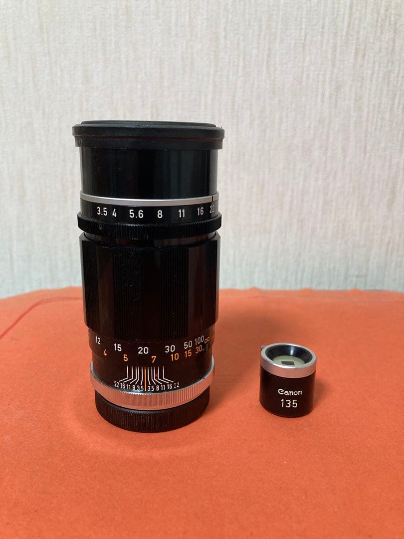 Canon 135mm L39マウント、ビューファインダー キヤノン（Canon） Canon 135mm F3.5 ライカ L39マウント 135mmビュー
