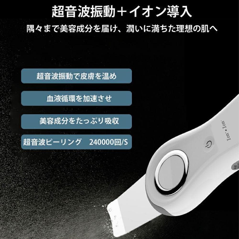 超音波イオンクレンザー イオン導出 導入 マッサージ