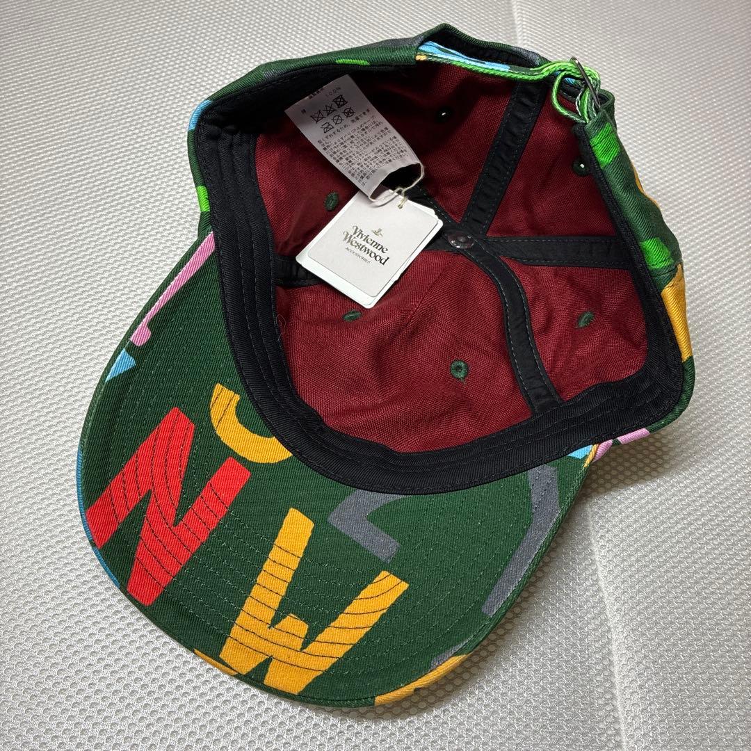 未使用品】ヴィヴィアンウエストウッド POSTCODES キャップ グリーン