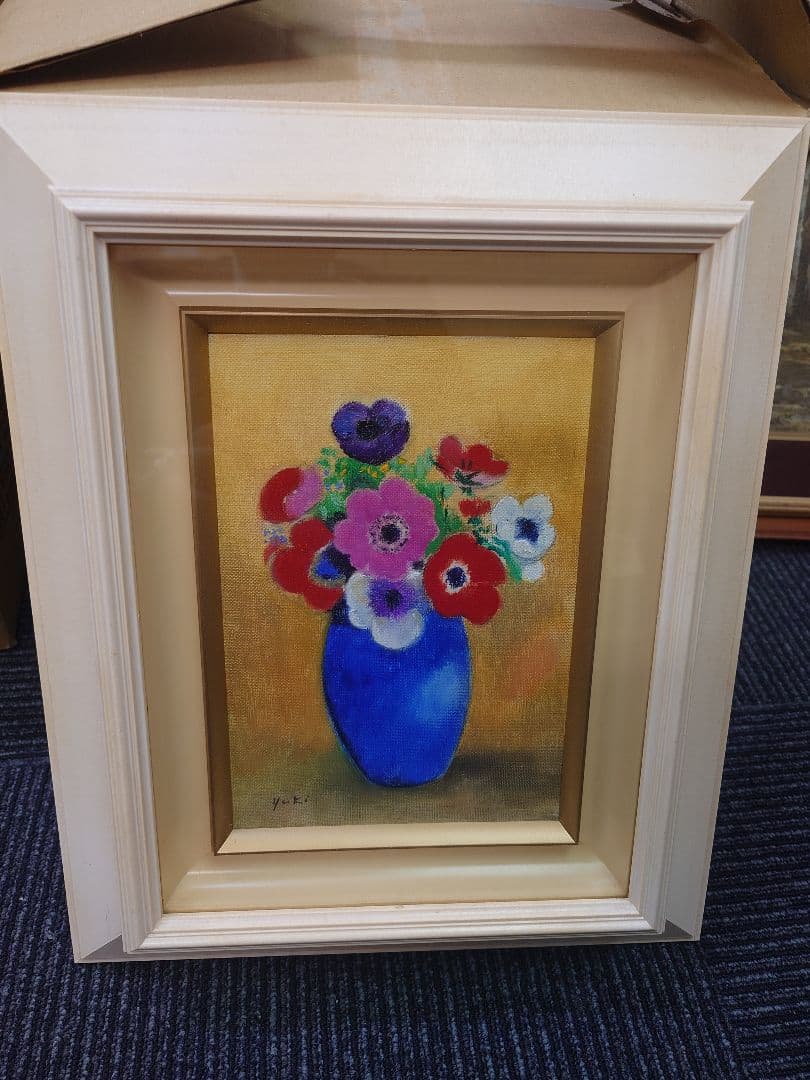 花瓶の花 油彩画 送料無料】ロシア 花瓶の花の絵画オリジナルの油絵アート壁の装飾