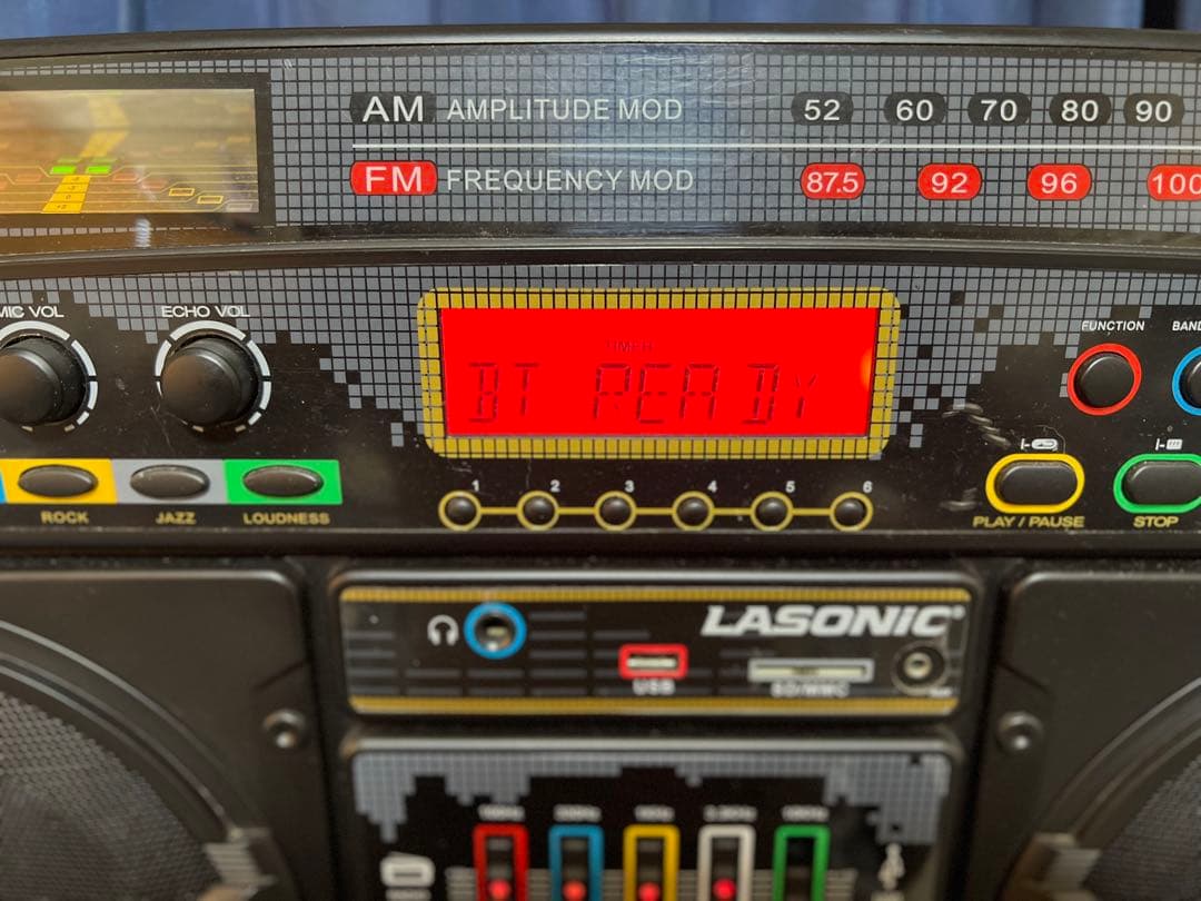 激レア LASONIC Bluetooth レトロ ラジカセ風 ラソニック