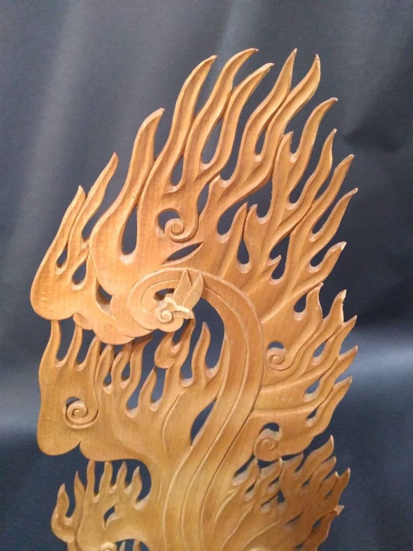 龍神、手彫り 剣龍 倶利伽羅不動尊像 - メルカリ