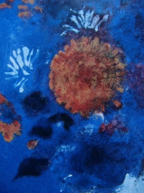 酒井信義【野の花】希少画集画、状態良好、新品高級額装付