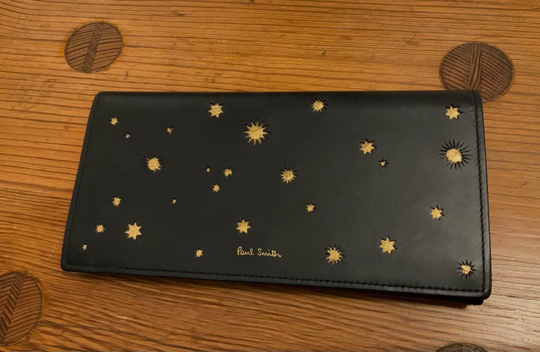 ポールスミス 長財布 星柄 スペイン製 牛革 レザー スター Paul Smith（ポール・スミス） 送料無料 財布 メンズ レディース 5303