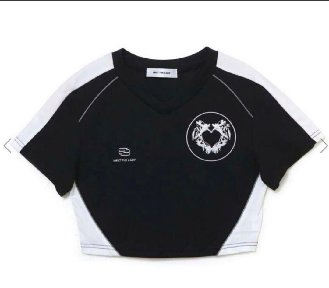 トップス melt the lady cropped game T-shirt MELT THE LADY cropped game T-shirt - メルカリ