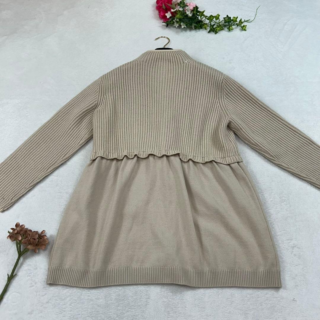 K23 M ピッコーネ ニット ドッキング ジャケット ベージュ レディース