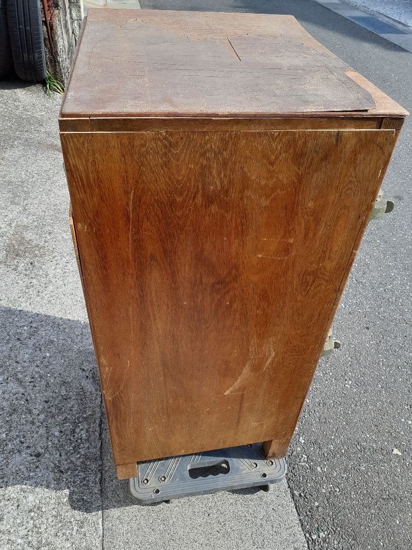 昭和レトロ アンティーク 木製 冷蔵庫　氷冷蔵庫　日本冷機　ニチレイ　骨董レトロ