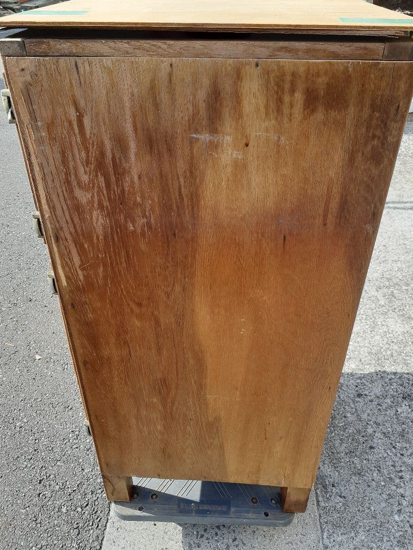 昭和レトロ アンティーク 木製 冷蔵庫　氷冷蔵庫　日本冷機　ニチレイ　骨董レトロ