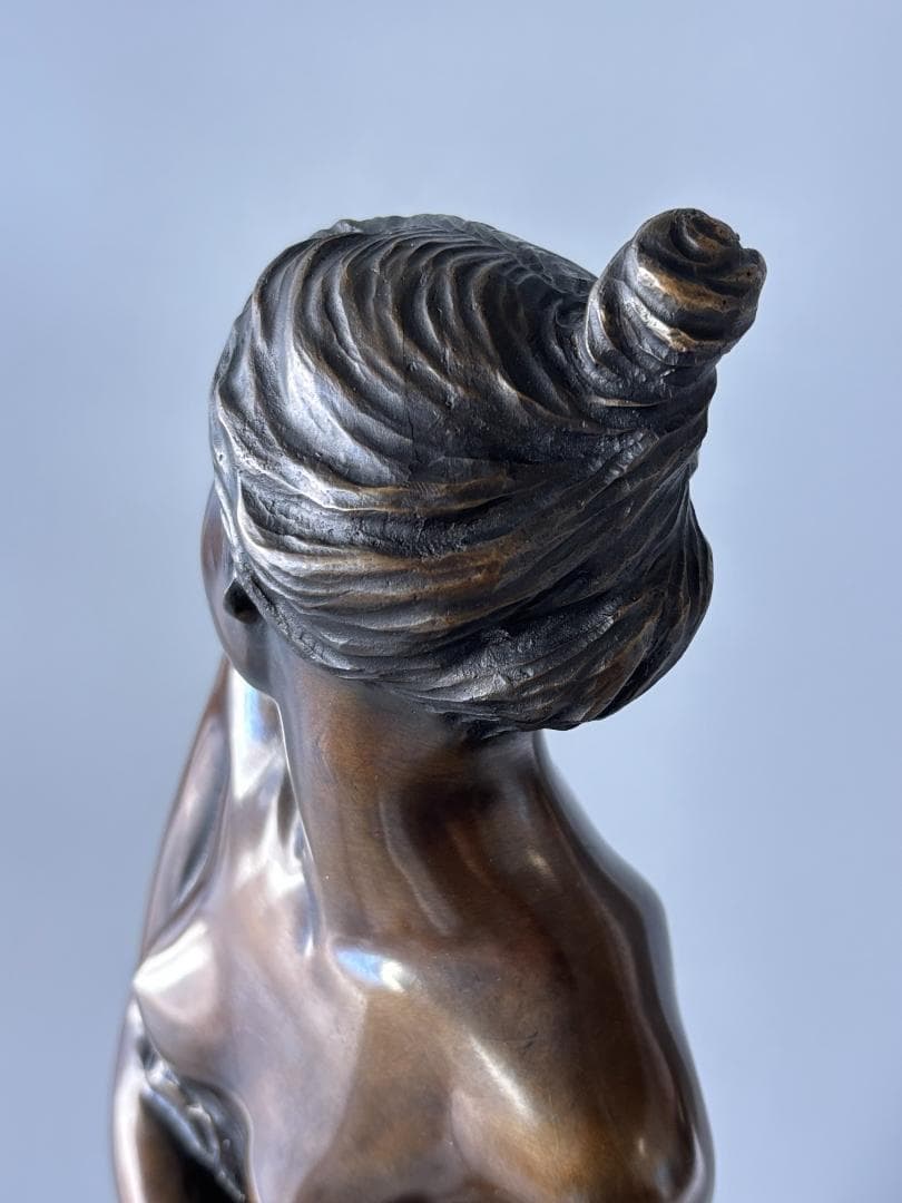 竹中正晴 ブロンズ像 はじらい 女性像 裸婦 高岡銅器 高さ62㎝ - メルカリ